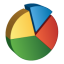 Pie Chart Icon 64x64 png